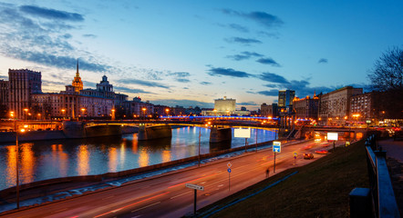 Moscow River and the White House