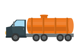 truck icon. Gasoline station. vector graphic