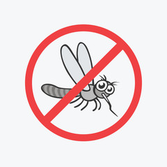 Funny mosquito. Flat Vector icons for your design
