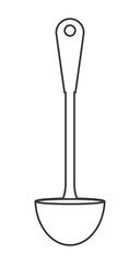 spoon icon. Cutlery and menu. vector graphic