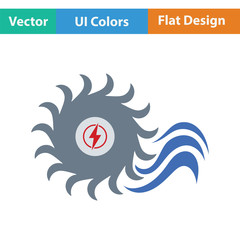 Obraz premium Water turbine icon