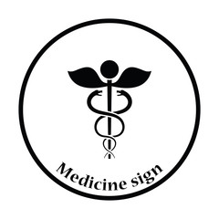 Medicine sign icon