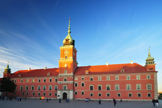 Warsaw royal palace castle