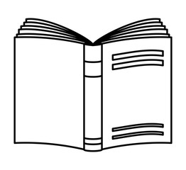 Book icon. Reading concept. Vector graphic