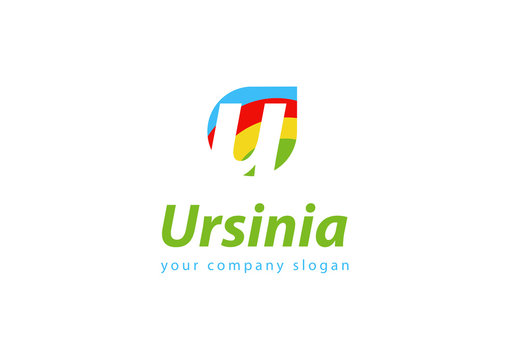 letter U logo Template for your company