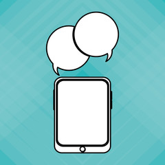 Communication design. bubble icon. Flat illustration, vector gra
