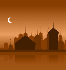 Ramadan Background with Silhouette Mosque © -=MadDog=-