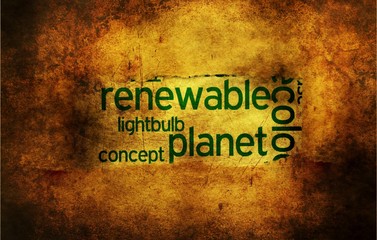 Obraz premium Eco concept on grunge background