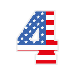 flour icon. USA design. vector graphic