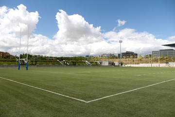 Rugby playing field corner