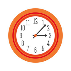 Traditional clock icon. Time design. vector graphic