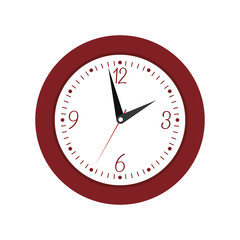 Traditional clock icon. Time design. vector graphic