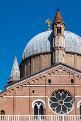 Fototapeta na wymiar Basilica of Saint Anthony of Padua, completed in 1310 is one of the eight international shrines recognized by the Holy Seeis. It is a popular place of pilgrimage.