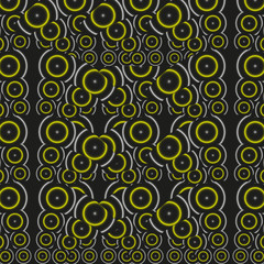 Pattern of yellow circles