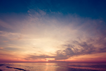 Beautiful sunrise sky background. 