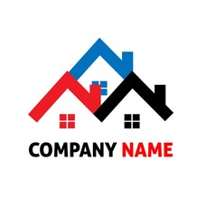 Houses real estate logo vector