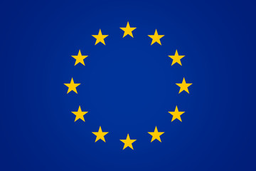 Flag of Europe Background blue color design