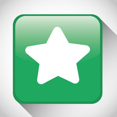Obraz premium star button icon. Social media design. vector graphic 