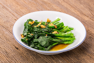 Fried kale in oyster oil