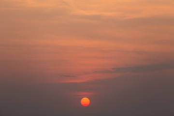 Beautiful sunset sky