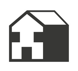 house silhouette  isolated icon design