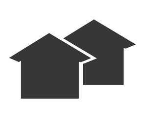 house silhouette  isolated icon design