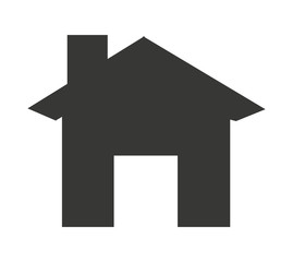 house silhouette  isolated icon design