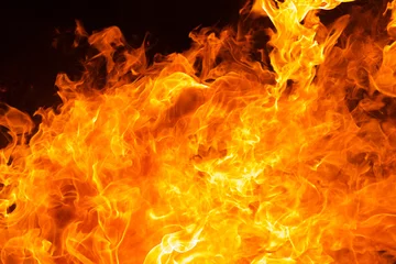 Papier Peint photo Lavable Flamme blaze fire flame texture background