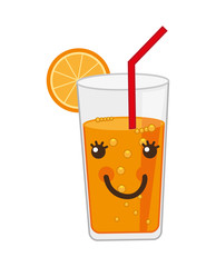 citrus juice isolated icon design