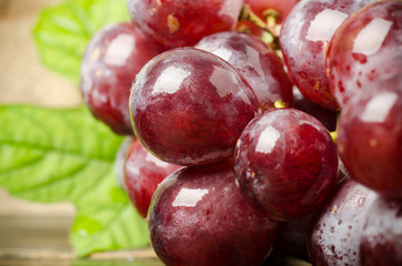 Red grapes