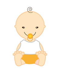 little baby  isolated icon design