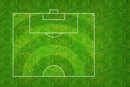 Half of football field or soccer field pattern and texture for create soccer tactic.