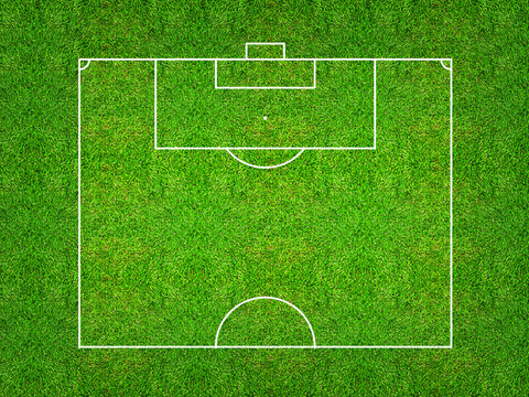 Half of football field or soccer field pattern and texture for create soccer tactic.