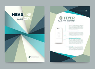 Template design annual report brochure flyer design template vector, Leaflet cover presentation abstract flat background, layout in A4 size