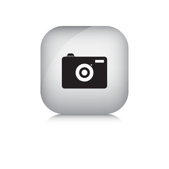Camera vector icon in isolate white background.