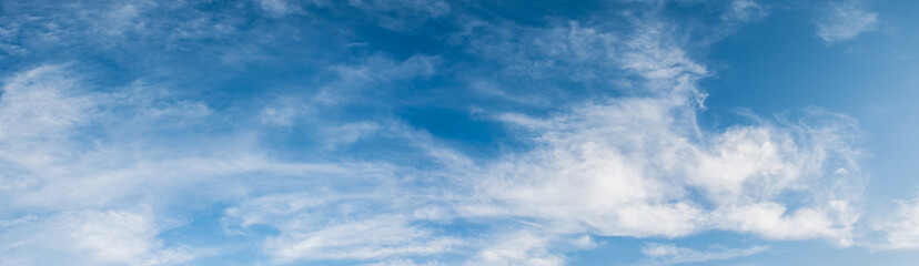 panorama image of blue clear sky on day time .