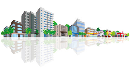 Obraz premium 街並み