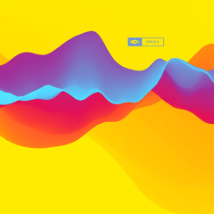 3D Abstract Background. Dynamic Effect. Futuristic Technology Style. Motion Vector Illustration. 