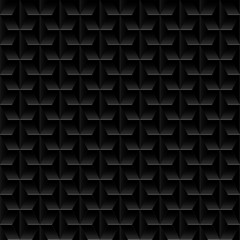 Black embossed abstract design in a seamless pattern
