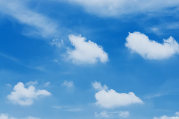 Plakat Clouds with blue sky