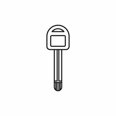Car key icon, outline style