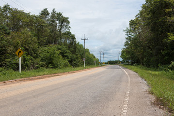 Country Road, Beware of the curve, Slow down
