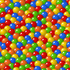 Gumball candies seamless pattern