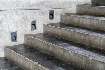 Concrete and stone Staircase
