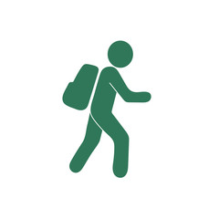 Fototapeta na wymiar Hiking icon illustration isolated vector sign symbol