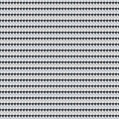 Doodle seamless pattern with hearts