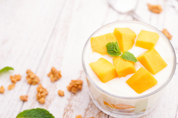 Homemade Mango Yoghurt Parfait with Granola