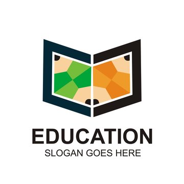 education logo study symbol graduation icon vector 