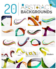 Pack of vector abstract backgrounds