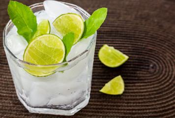 Cocktail with lime